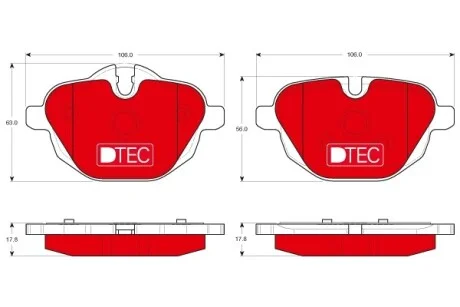 Тормозные колодки, дисковые TRW GDB1840DTE
