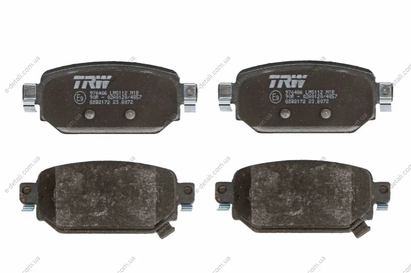 Гальмівні колодки дискові MAZDA 3 "R "16>> TRW GDB2172 (фото 1)
