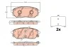 Тормозные колодки дисковые HYUNDAI/KIA Santa Fe/Sorento "F "15>> TRW GDB2195 (фото 1)