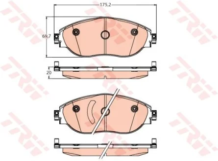 Колодки тормозные дисковые TRW GDB2219