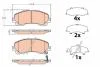 Тормозные колодки дисковые INFINITY Q50/Q60/QX50 "F "13>> TRW GDB2222 (фото 1)
