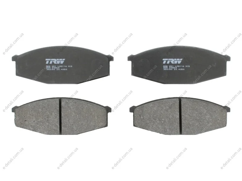 Колодки тормозные TRW GDB251 (фото 1)