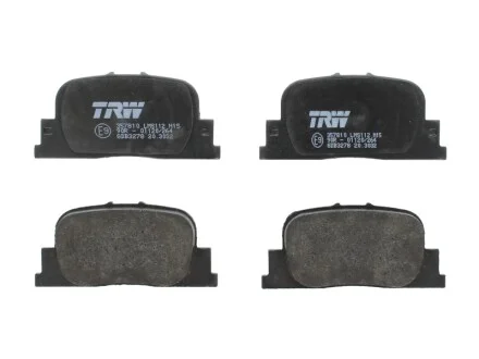 Тормозные колодки дисковые TOYOTA Camry/Camry (Nato) TRW GDB3278