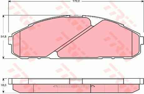 Гальмівні колодки, дискові TRW GDB3394