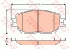 Тормозные колодки дисковые TOYOTA Camry(V30) "F "01-06 TRW GDB3628 (фото 2)