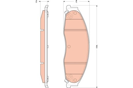 Гальмівні колодки, дискові TRW GDB4601