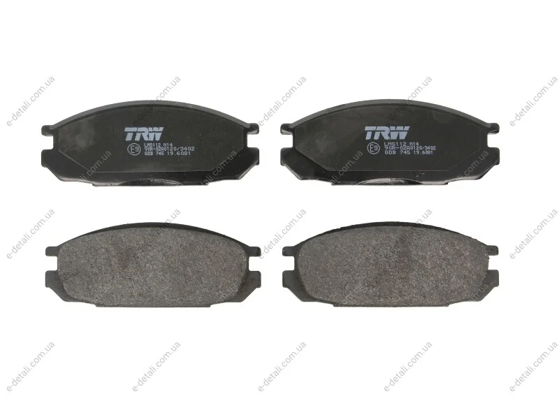 Тормозные колодки дисковые NISSAN Patrol GR TRW GDB745 (фото 1)