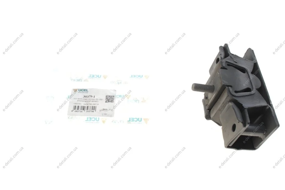 Подушка двигателя (R) Fiat Ducato/Citroen Jumper/Peugeot Boxer 1.9-2.5TDI 94- UCEL 30379-1 (фото 1)