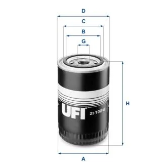 Масляний фільтр UFI 23.102.02
