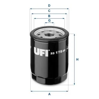 Масляный фильтр UFI 23.175.00