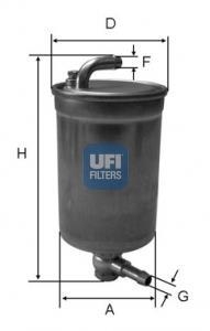 Топливный фильтр UFI 24.072.00