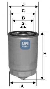 Паливний фільтр UFI 24.378.00 (фото 1)