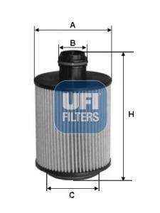 Фильтр масляный VOLVO S60, XC60 1.5-2.0 13-(OE) (выр-во) UFI 25.110.00