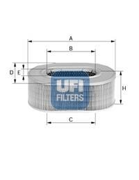 Фільтр повітря UFI 2742700