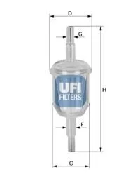 Паливний фільтр UFI 31.009.70
