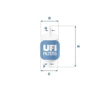 Паливний фільтр UFI 31.010.00
