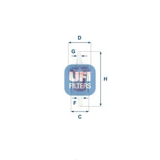 Топливный фильтр UFI 31.027.00