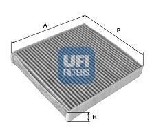 Фільтр салону вугільний UFI 54.155.00