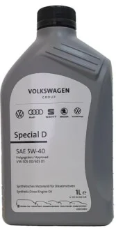 Масло 5W40 Special D (1L) (VW505 00/505 01) VAG GS55505M2
