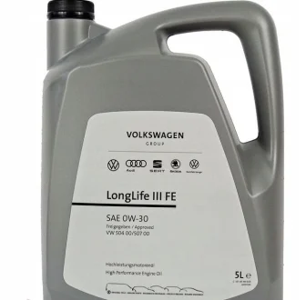 Олива 0W30 LongLife III FE (5L) VW504.00/507.00 VAG GS55545M4