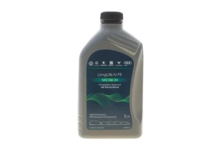 Масло моторное LongLife IV 0W-20 (508 00/509 00) 1 L VAG GS65577M2
