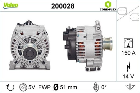 Генератор Valeo 200028 (фото 1)