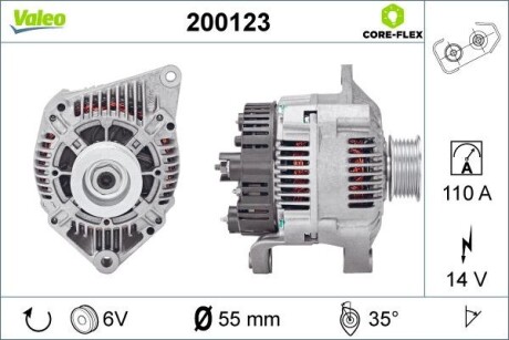 Генератор Valeo 200123