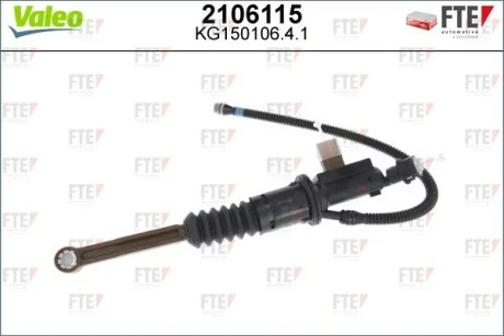 VALEO CITROEN Головний циліндр зчеплення CITROEN BERLINGO, DS5 PEUGEOT 3008, PARTNER, PARTNER TEPEE 1.2/1.6/1.6D 04.10- Valeo 2106115