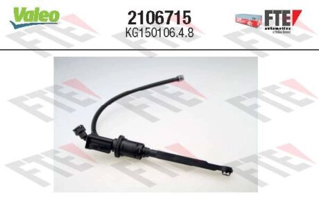 PEUGEOT Головний циліндр зчеплення 308 I (4A_, 4C_) 1.6 16V 07-17 Valeo 2106715