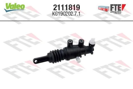VALEO FORD Головний циліндр зчеплення RANGER (TKE) 2.2-3.2 TDCi 11- Valeo 2111819