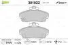 Тормозные колодки дисковые HONDA/ROVER Civic/Concerto/25/45/200/400/800/Streetwise "1,1-2,7 "F "88-05 Valeo 301022 (фото 1)