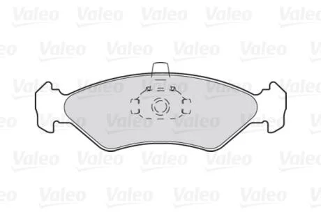 Тормозные колодки дисковые FORD/MAZDA Fiesta/Escort/121 "1,0-1,8 "F "89-08 Valeo 301043