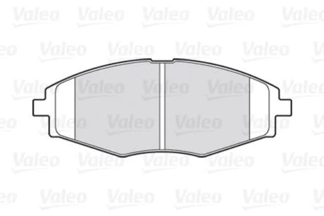 Гальмівні колодки First CHEVROLET/DAEWOO Matiz/Lanos "F "97>> Valeo "301316"