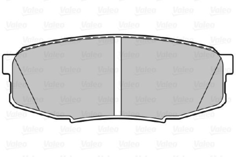 Тормозные колодки дисковые TOYOTA LandCruiser200 "4,5-4,7 "R "08>> Valeo 301340