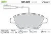 Тормозные колодки дисковые ALFA/CITROEN/FIAT/PEUGEOT Mito/Bravo/Doblo/Bipper "1,2-1,9 "F "01>> Valeo 301426 (фото 1)