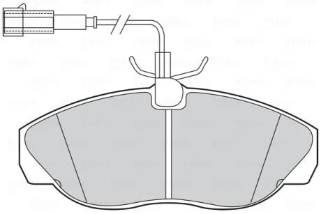 Тормозные колодки дисковые CITROEN/FIAT/PEUGEOT Jumper/Ducato/Boxer "F "94-02 Valeo 301429