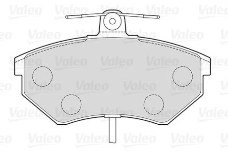 Тормозные колодки дисковые VAG A4/Exeo/Passat "1,6-2,0 "F "94>> Valeo 301484