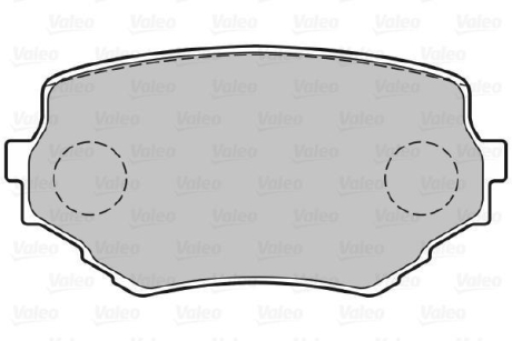 Тормозные колодки дисковые SUZUKI GrandVitara/Vitara "1,6-2,7 "F "90-03 Valeo 301534 (фото 1)