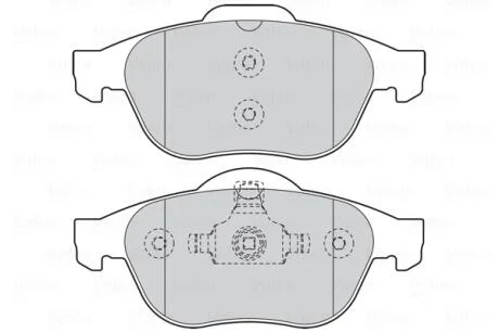 Тормозные колодки дисковые RENAULT Laguna "1,6-2,2 "F "01>> Valeo 301566