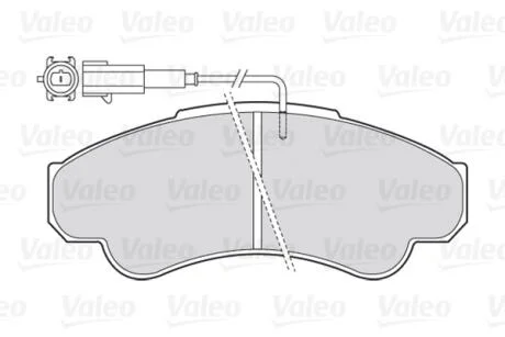 Тормозные колодки дисковые CITROEN/FIAT/PEUGEOT Jumper/Ducato/Boxer "F 94>> Valeo 301569