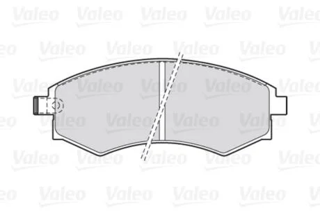 Гальмівні колодки First DAEWOO/HYUNDAI/SSANGYONG Korando/Lantra/Korando "F "88>> Valeo "301574"