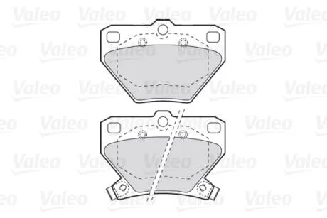 Тормозные колодки дисковые TOYOTA Celica/Corolla/Prius/Yaris "1,0-2,0 "R "99-09 Valeo 301577