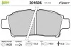 Гальмівні колодки дискові TOYOTA Yaris "1,0-1,4 "F "99-05 Valeo 301606 (фото 1)