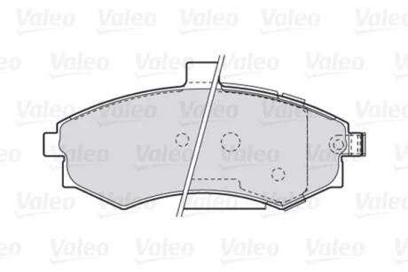 Гальмівні колодки First HYUNDAI/KIA Elantra/Cerato "F "00-18 Valeo "301781"