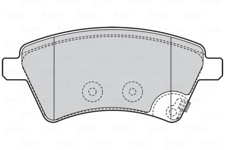 Тормозные колодки дисковые FIAT/SUZUKI Sedici/SX4 "1,6-2,0 "F "06>> Valeo 301804