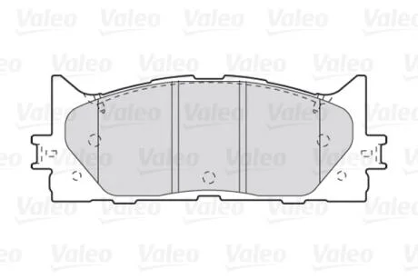 Тормозные колодки дисковые TOYOTA Camry "2,4-3,5 "F "06>> Valeo 301890