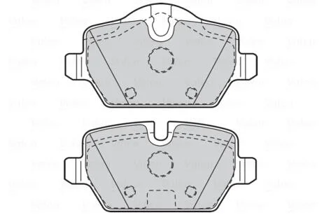 Гальмівні колодки First BMW 1/3 "R "04-13 Valeo "302051"