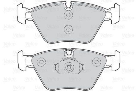 Гальмівні колодки дискові BMW/MG 3(E46)/X3(E83)/Z4(E85,86)/180/190/260 "2,0-4,6 "F "99-11 Valeo 302067 (фото 1)