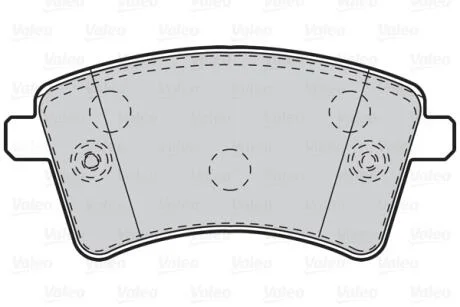 Тормозные колодки дисковые MERCEDES/RENAULT Citan/Kangoo "1,2-1,6 "F "08>> Valeo 302108