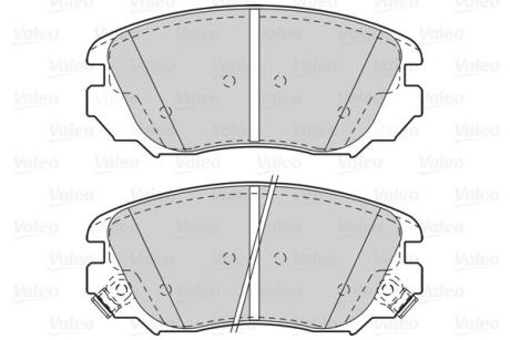 Гальмівні колодки дискові CHEVROLET/OPEL Malibu/InsigniaA "1,4-2,4 "F "12>> Valeo 302118 (фото 1)